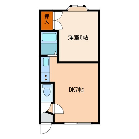 ハイツピーコックの物件間取画像